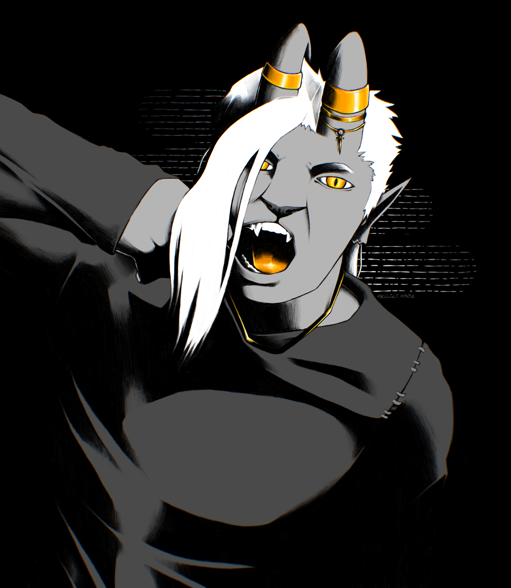 Sharp Teeth - Gold Jewellery (Aiden)