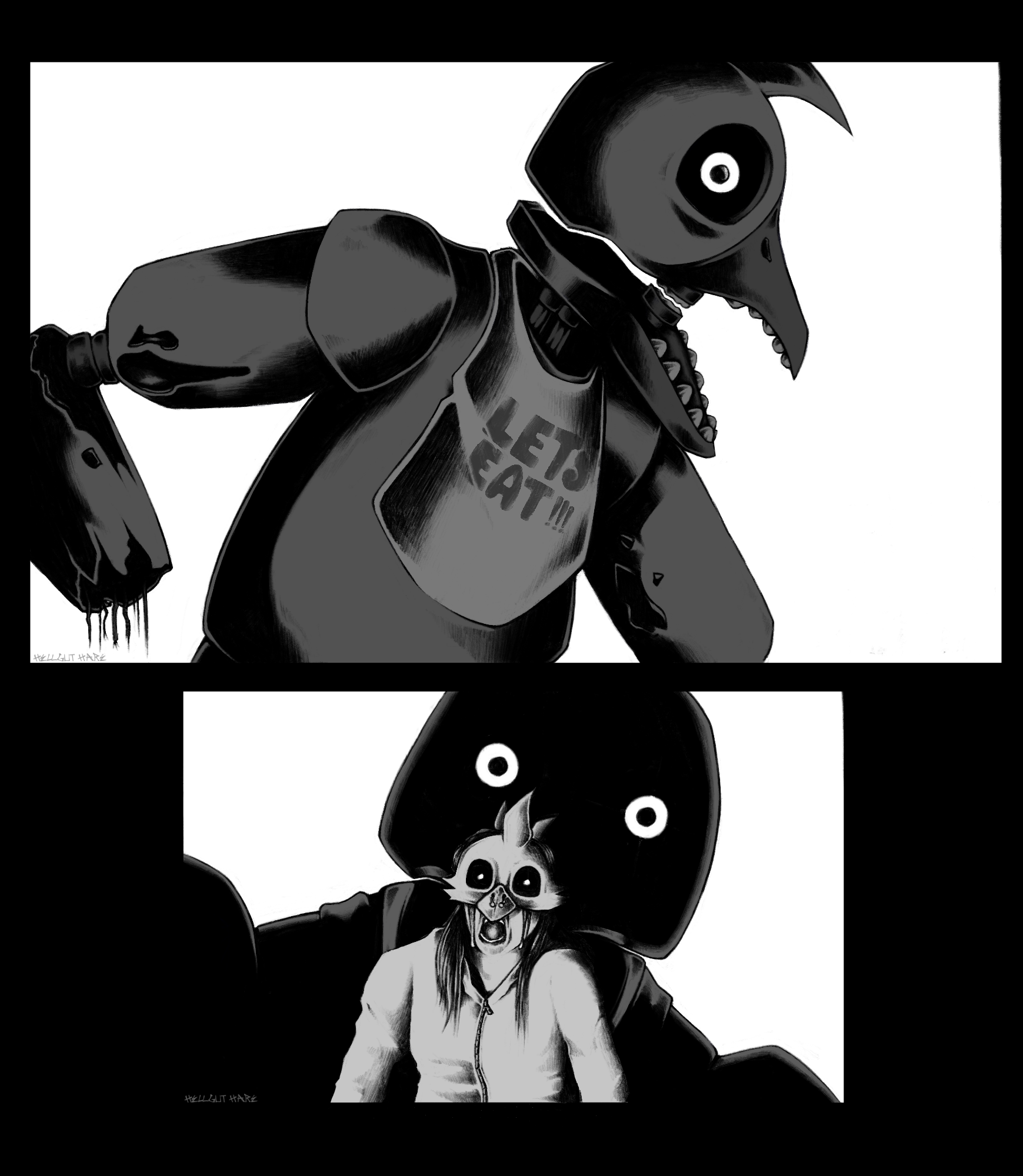 Susie and Withered Chica (Five Nights at Freddy's)